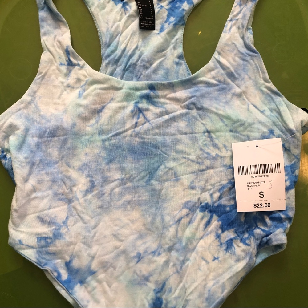 Brand New Forever 21 tie-dye body suit